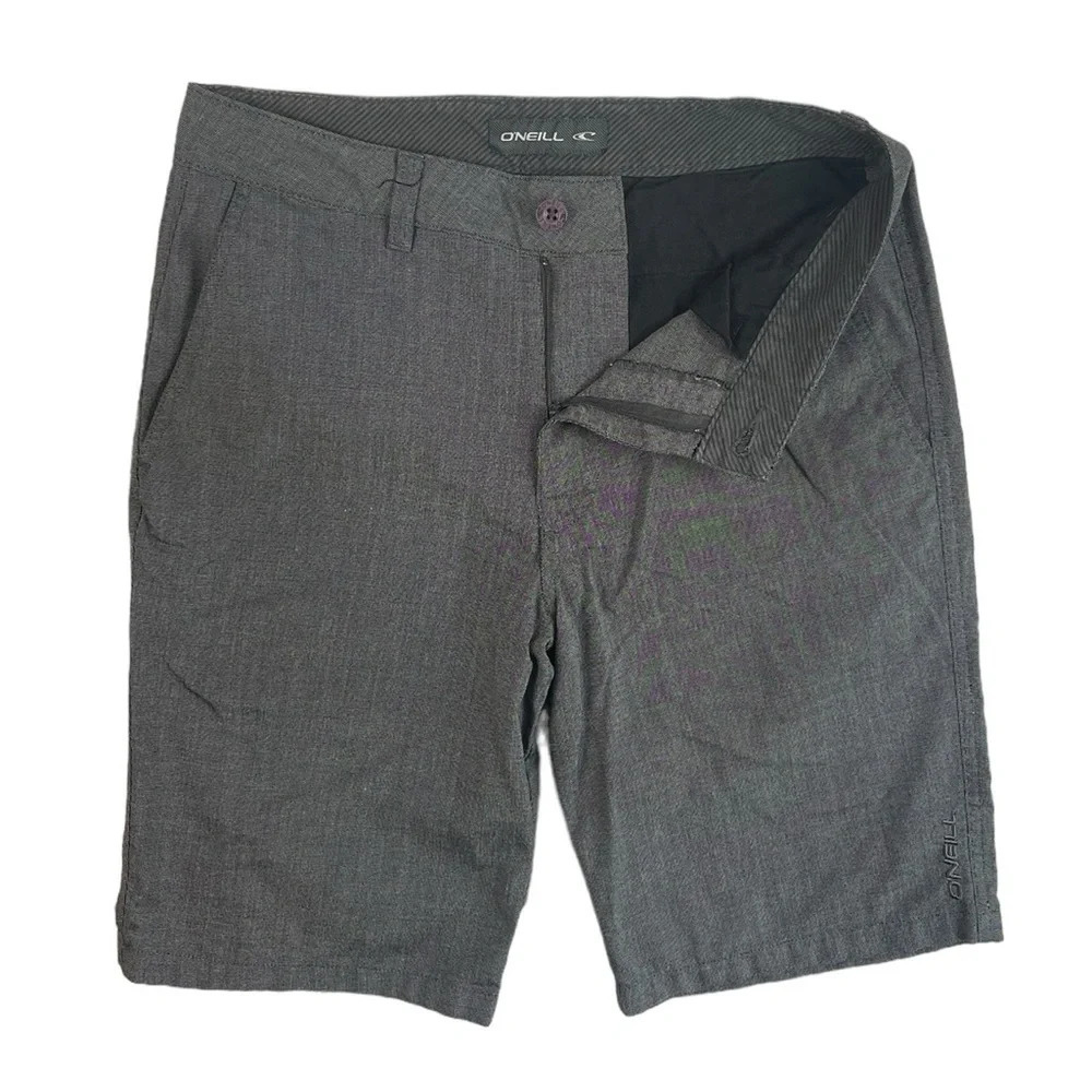 Sh751 Mens Oneill Surfing Brand Flat Front Walking Shorts 30
